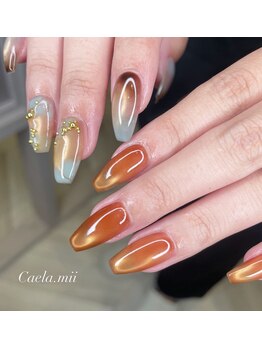 カエラ(Caela)/マグネットネイル×ニュアンス