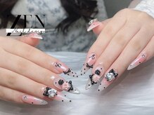 ゼン ネイル デザイン 池袋(ZEN NAIL DESIGN)/題長さだしやり放題×つけ放