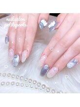プティポルト(petite porte)/韓国風レースリボンネイル