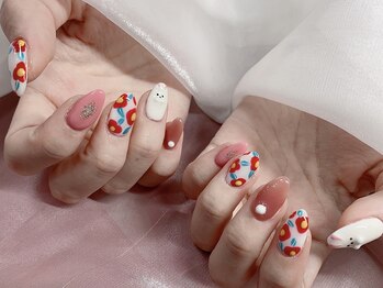 モルフォネイル(Morpho nail)/#大理石ネイル#ニュアンスネイル