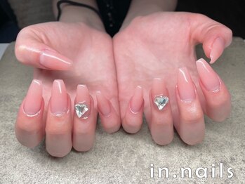 インネイルズ(in.nails)の写真/丁寧な施術でモチの良さ・仕上がりの美しさに自信あり★爪のコンプレックスを長さだしで解消しませんか？