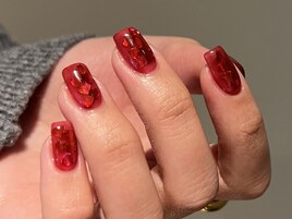 埋め込みハートネイル