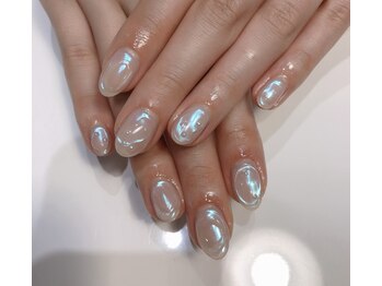 クリスタルネイルサロン(Crystal Nail)/オーロラニュアンスぷっくり
