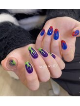 エスケイネイルサロン(S Kネイルサロン)/手書きアートデザイン