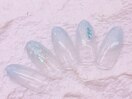 透け感グラデーション
