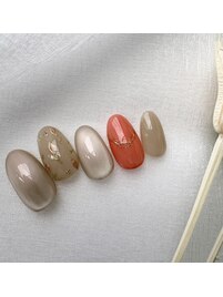 春ネイル　シンプル