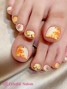 ブライトサロン(Bright Salon)/秋ネイルフット