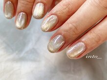 ネイルサロン イントゥ(into_)/マグネット　オーロラ　シンプル