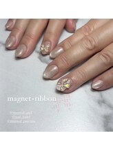 リアンド(Li&)/ribbon×magnetネイル