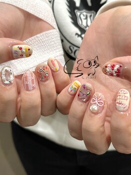 エスネイル(S.nail)の写真/【池袋駅から徒歩5分】"好き"がぎゅっと詰まったネイルを♪センス溢れる繊細なデザイン×高技術で再現度◎
