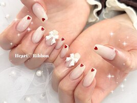 ワンカラーにリボン追加