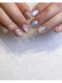 シルバーフリルネイル
