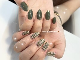 チェックネイル