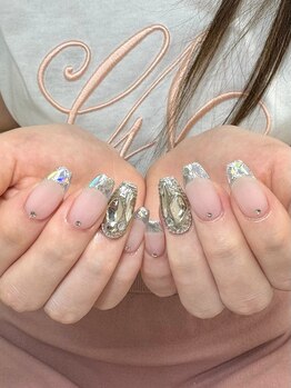 ウズ 和歌山店(UZU)/ガラスフレンチネイル