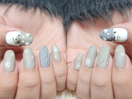 ニット＆アニマルネイル