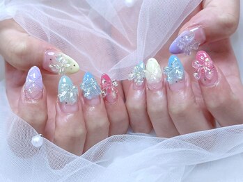 マイフェアレディ 今池(MyFairLady)/カラフル立体リボンネイル