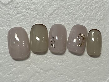 アイ ネイルズ 天神店(I nails)/シンプルart ¥6500