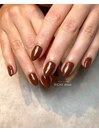 チョコレートブラウンネイル