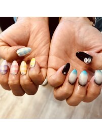 カラフルチェック&ブラック☆