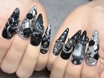 エムネイル(Ｍ)/黒ネイル