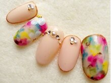 ネイルサロン ルージュ(NailSalon rouge)/タイダイマーブル