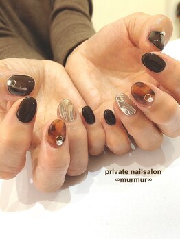 プライベート ネイルサロン マーマ(murmur)/べっ甲ネイル