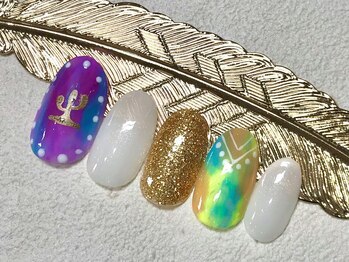 ネイルズガッシュ 武蔵小山店(NAILsGUSH)/*エスニックタイダイ*