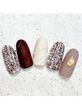 ネイルアンドまつげ リュフェール 五反田(Nail Lufaire)/チョコネイル