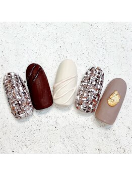 ネイルアンドまつげ リュフェール 五反田(Nail Lufaire)/チョコネイル