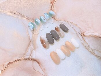 プリュイ(pluie)の写真/ショートnail派さんも大満足!!ニュアンスなどショートネイルも映えるデザインが充実☆お仕事帰りにもOK◎