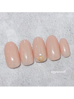 たゆ ネイル(たゆnail)/パラジェル新色ベージュネイル