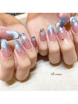 アールローズ(R-rose)/マグネットグラデーションネイル