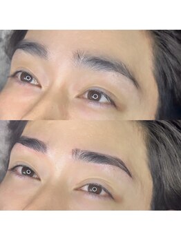 ブロウ(BROW)/【メンズ眉毛】before after