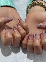 コウメ(KOUME)/ピンクグリッターグラデーション