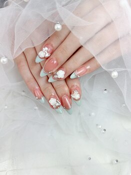 ノエル(NOEL)/フレンチ×ワンホンネイル♪