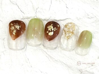 ネイルメゾン 池袋店(NAIL MAISON)/金箔ネイル¥5800