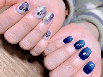 ハイアンドドライ(High and Dry)/アシメシンプルネイル