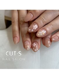 桜ホログラムネイル