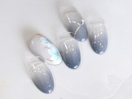 フラワー☆くすみカラー☆浴衣