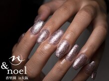 ノエル(Noel)/シルバーピンクフラッシュネイル