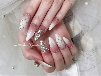 ナインカラット 神田店(9 Carats)の写真/【スカルプ＆チップ対応◎】季節のデザインも持ち込みOK♪パーツ種類500以上＆つけ放題！