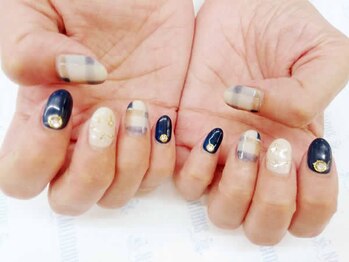 ネイリシャス(NAILICIOUS)/シンプル＋ブランケットチェック