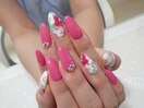 【OrderNail】お花ネイル