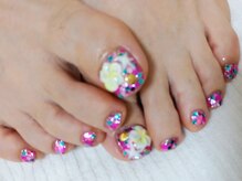 エムネイル(M Nail)/フット・プルメリア＆ヒトデ