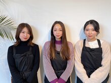 ビューティーアイデザイン SAWA天神店(Beauty eyedesign)の雰囲気（1F美容室では明るいスタッフがお出迎え致します♪）