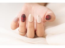 エムスラッシュ ネイル センター北店(M.SLASH)/チェックネイル♪