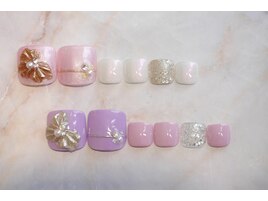 メタルフラワーネイル