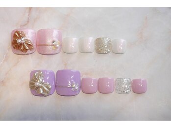 ネイルサロン ブリオン(Nail Salon Bullion)/メタルフラワーネイル