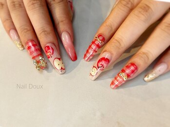 ネイル ドゥ 岡山駅前店(Nail Doux)/フルーツ&チェック