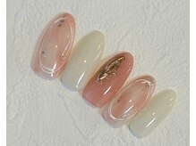 ラヴィネイル(La Vie Nail)/定額ネイル/タイダイ/上品/淡色